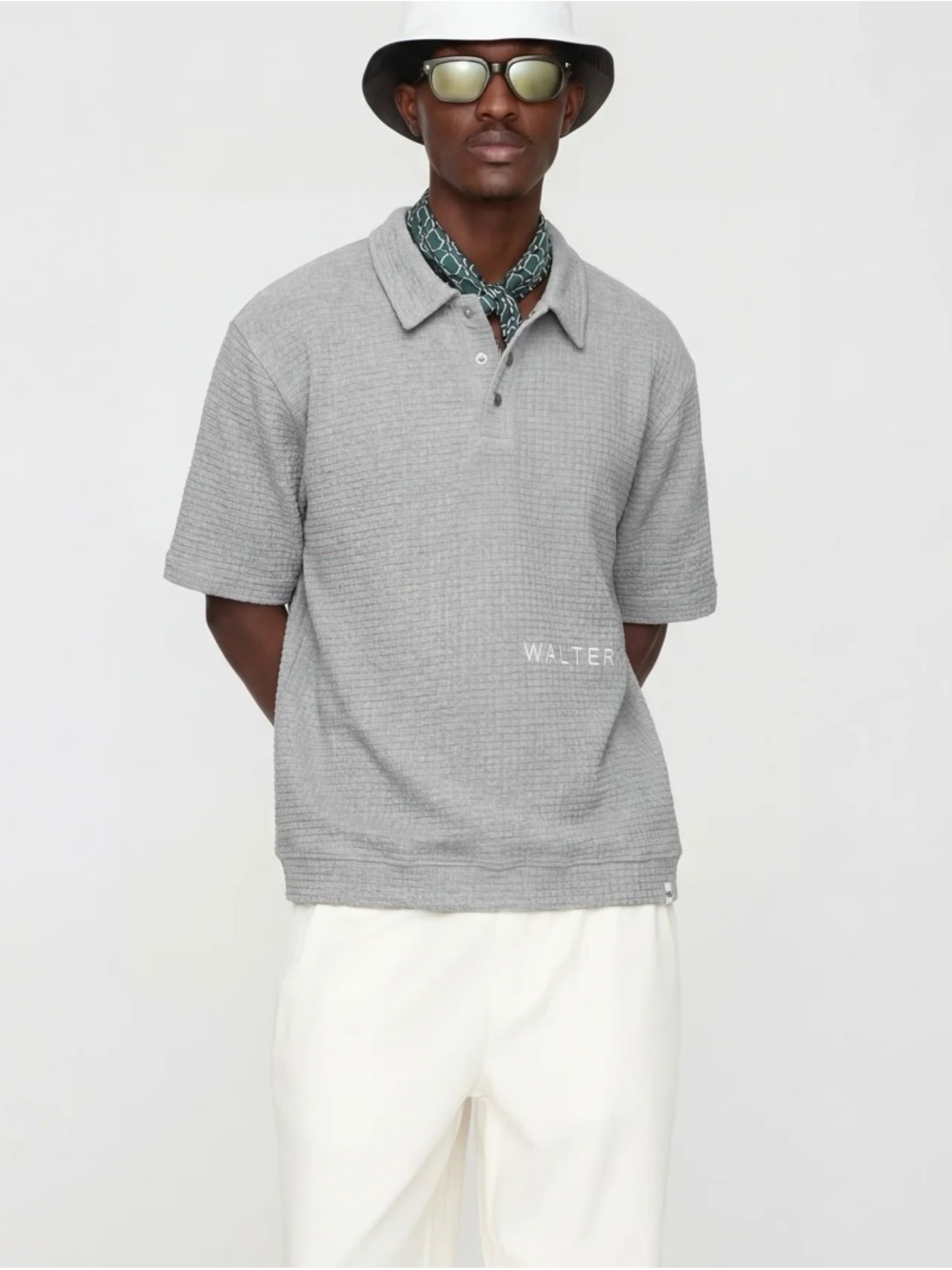 NWT Walter Mitty Rugby Waffle Knit Polo
